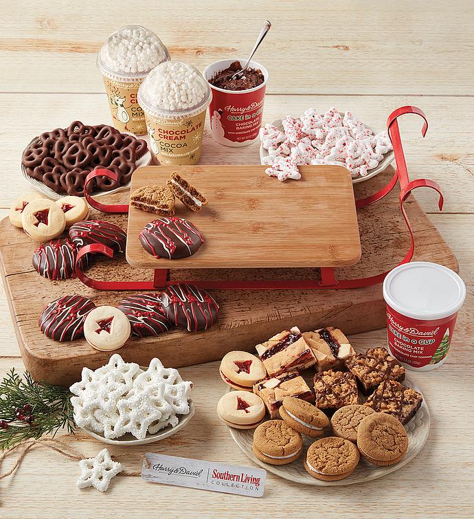 Southern Living Holiday Sled and Cookies Gift